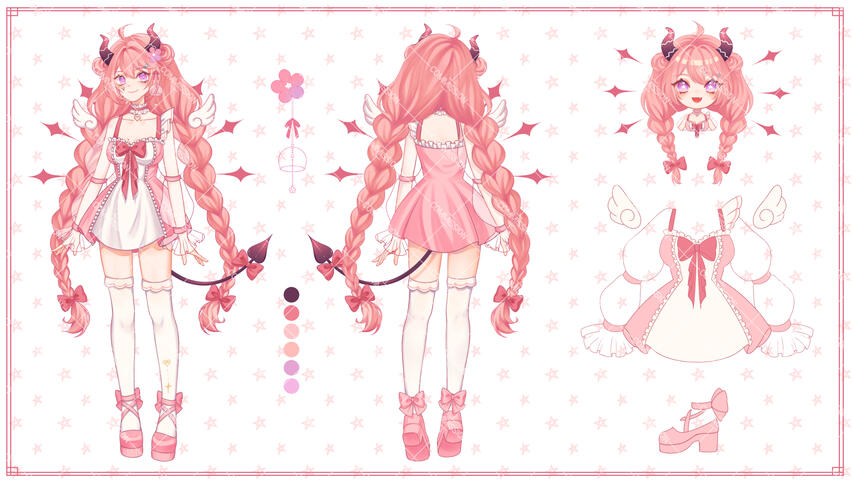 Full-colored Character Sheet (C) Viicccii