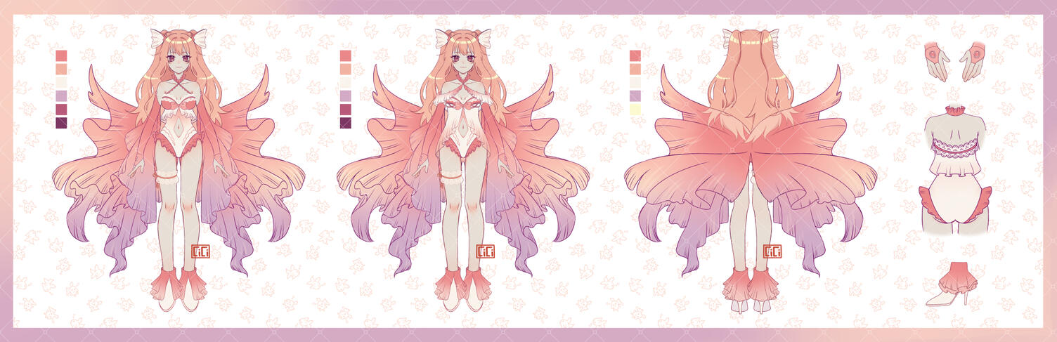 Flat color Character Sheet (C) Kiyi