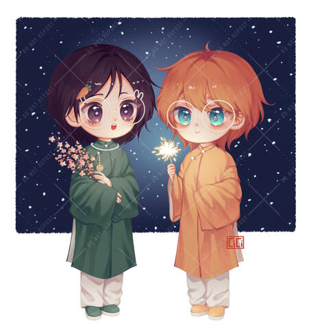 New Year 2022 // Chibi